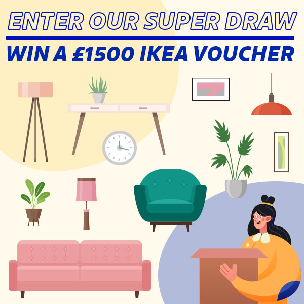Win a £1500 IKEA gift card when you support a good cause on our lottery
